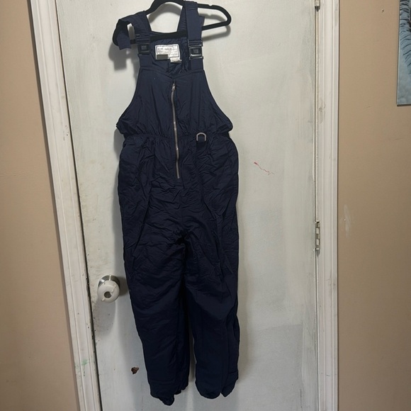 blue kids snowpants size medium overalls - Picture 1 of 12